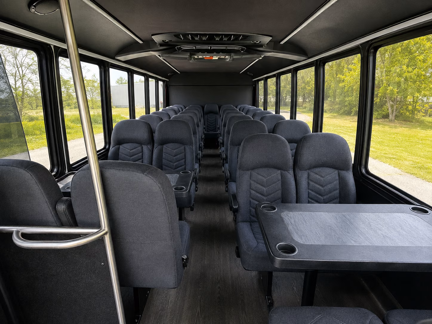 el monte 18 passenger minibus interior
