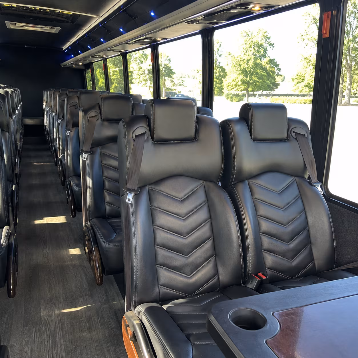 el monte 30 passenger minibus inside