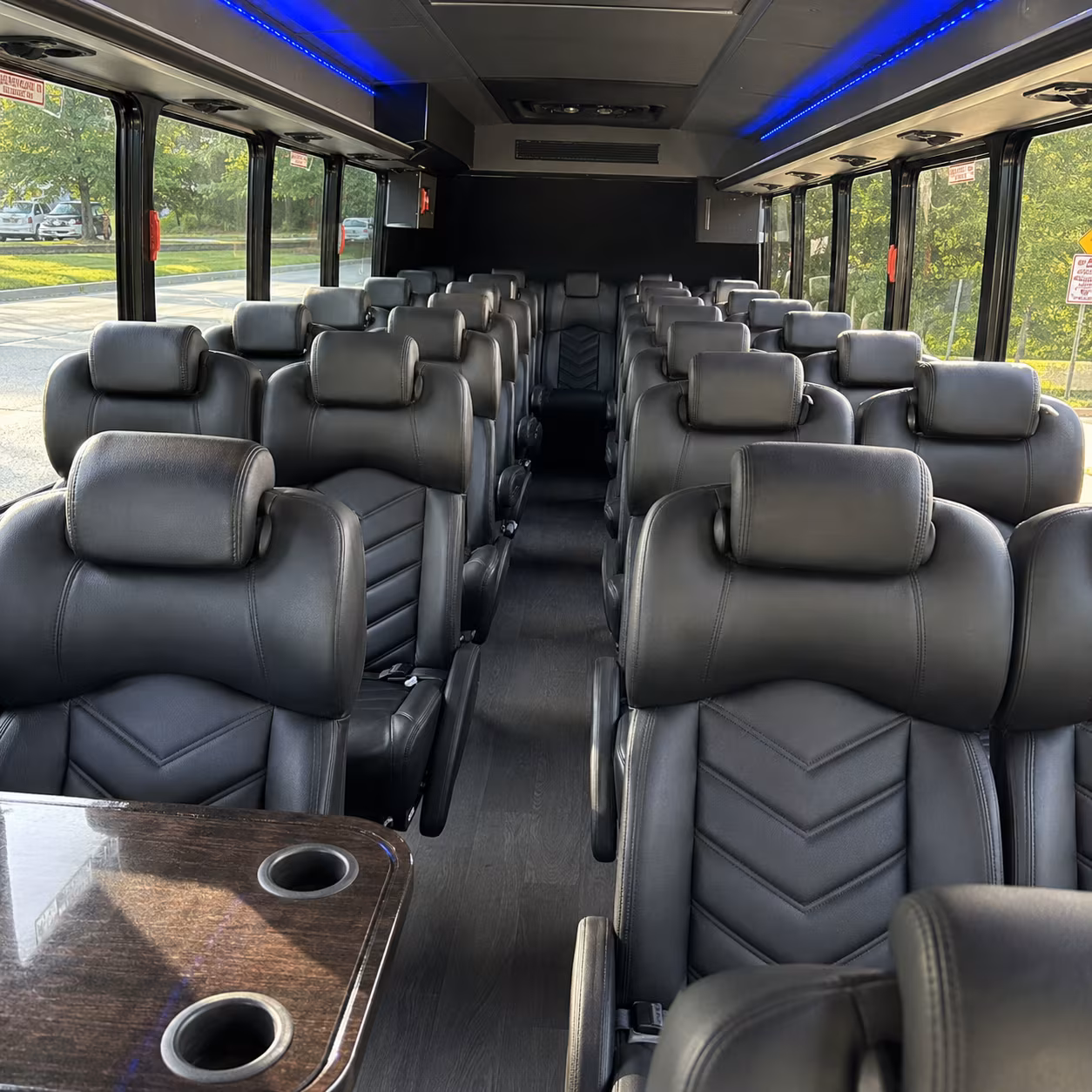 el monte 30 passenger minibus interior
