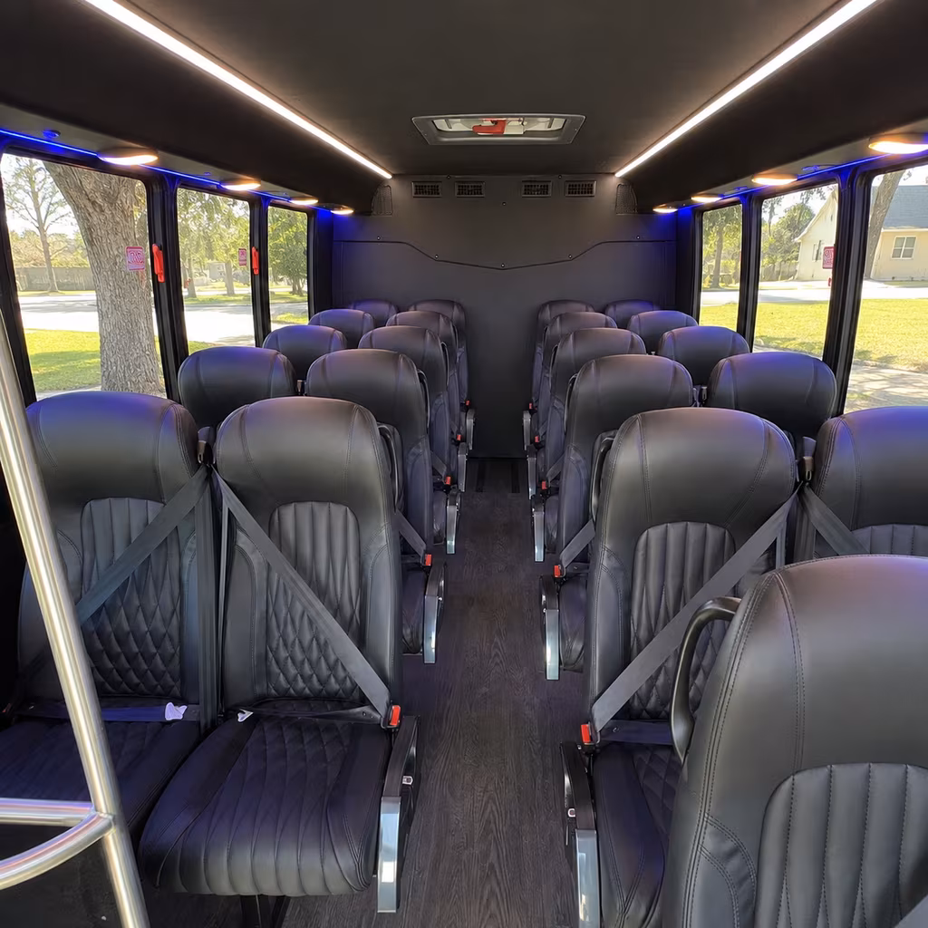 el monte 35 passenger minibus inside