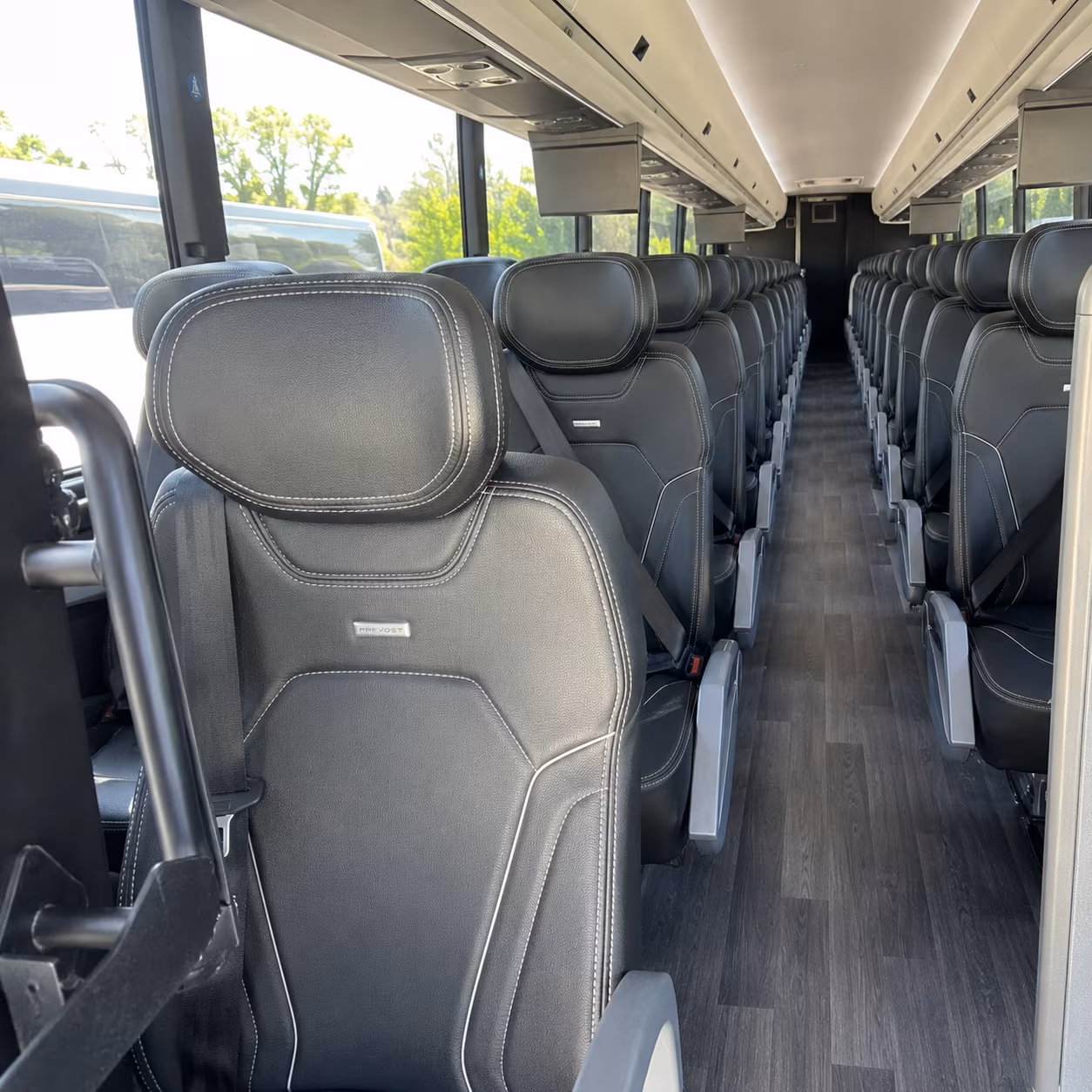 el monte 47 passenger charter bus interior