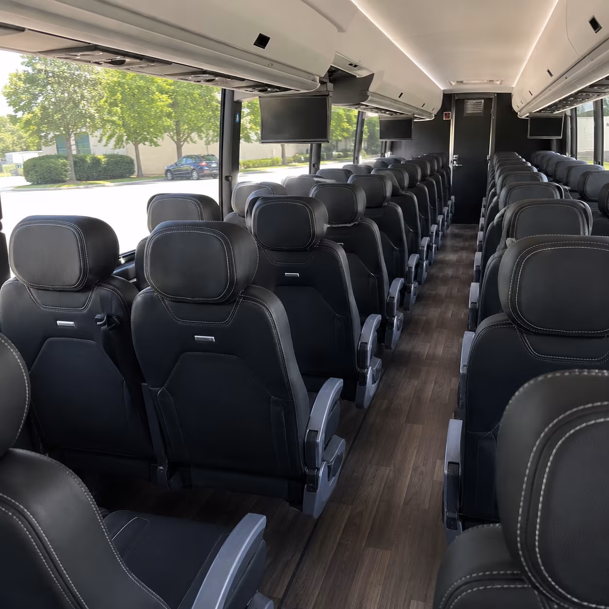 el monte 56 passenger charter bus interior
