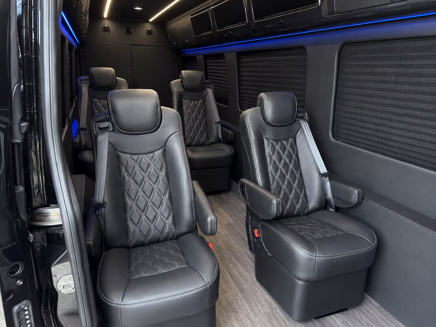 el monte airport transportation onboard seating