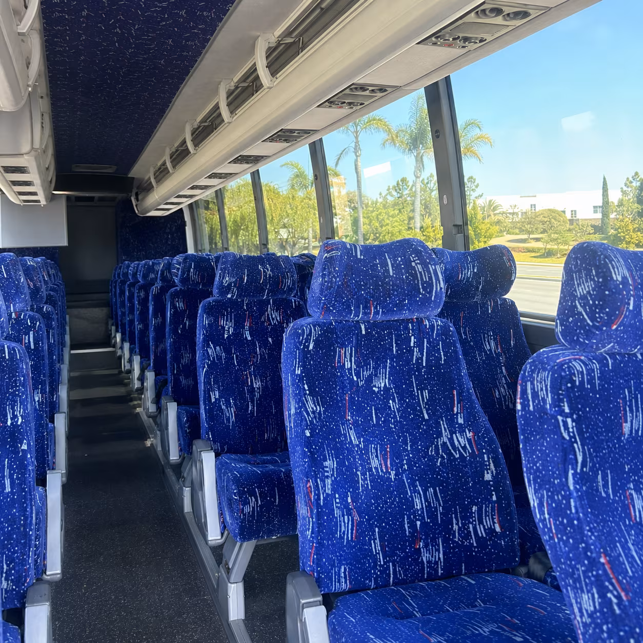 el monte charter bus inside