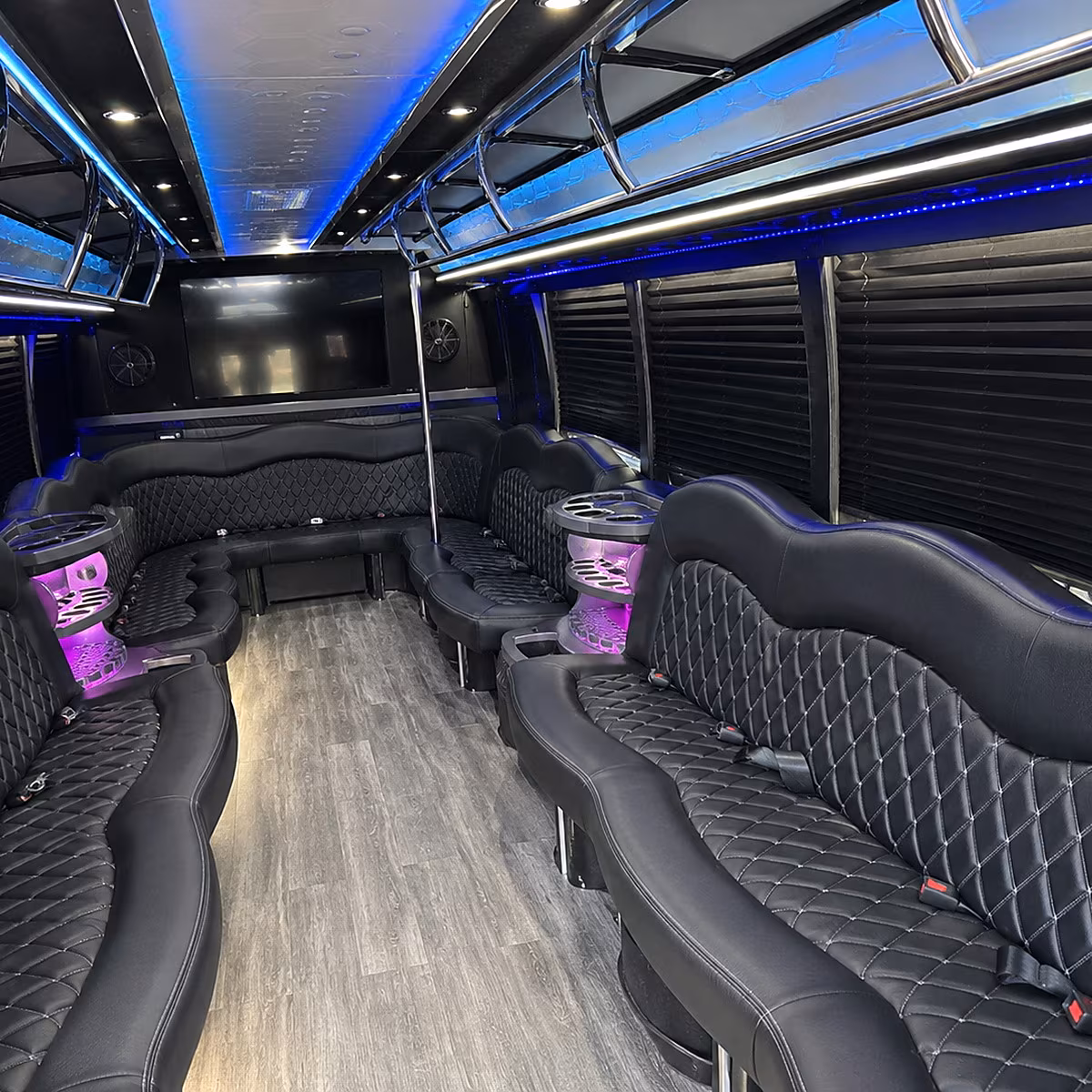 el monte concert party bus rental